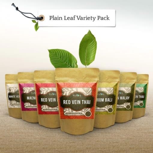 Kratora's Plain Leaf Kratom Powder Variety Pack
