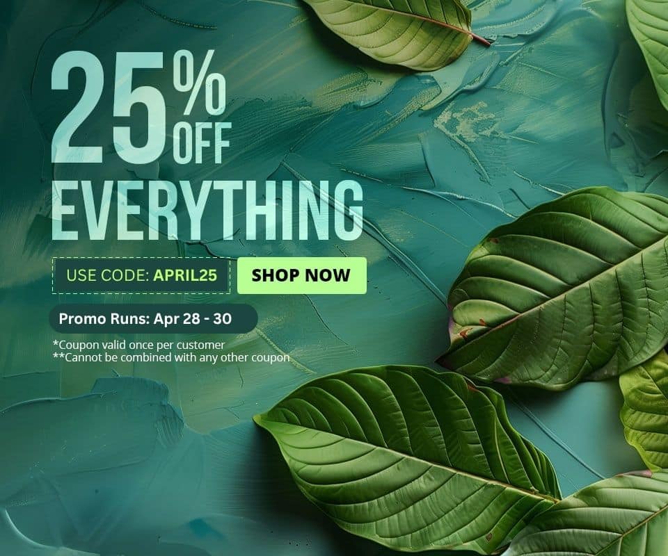 Use code APRIL25 until April 30 to receive 25% off your order.