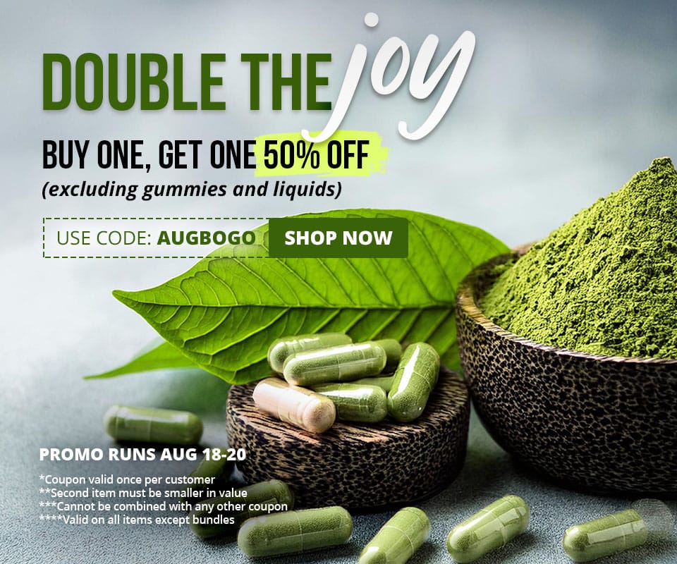 Get 50% off your second item (excl. gummies+liquids) using code AUGBOGO until 8/20