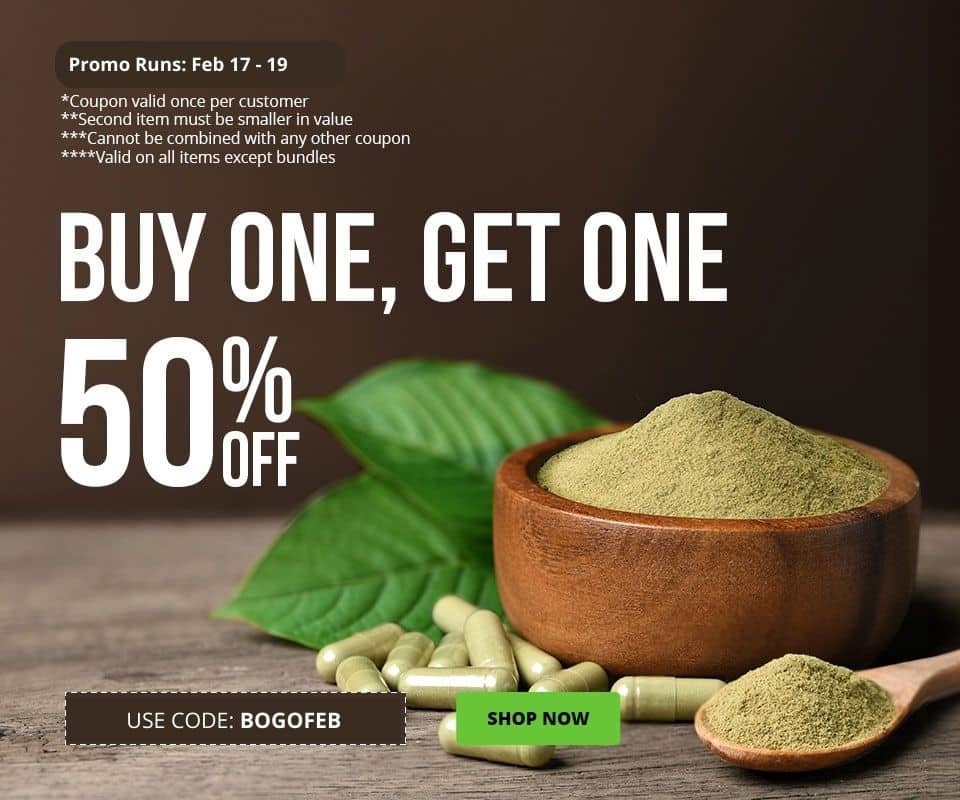 Use code BOGOFEB until 2/19 to receive 50% off your second item of a smaller value.