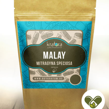 Pouch of Green Malay Mitragyna speciosa Capsules