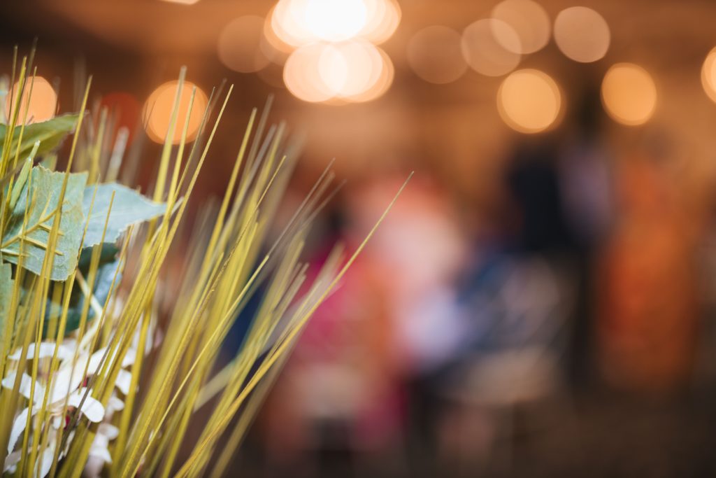 Kratom incense stick stand out against a blurry background