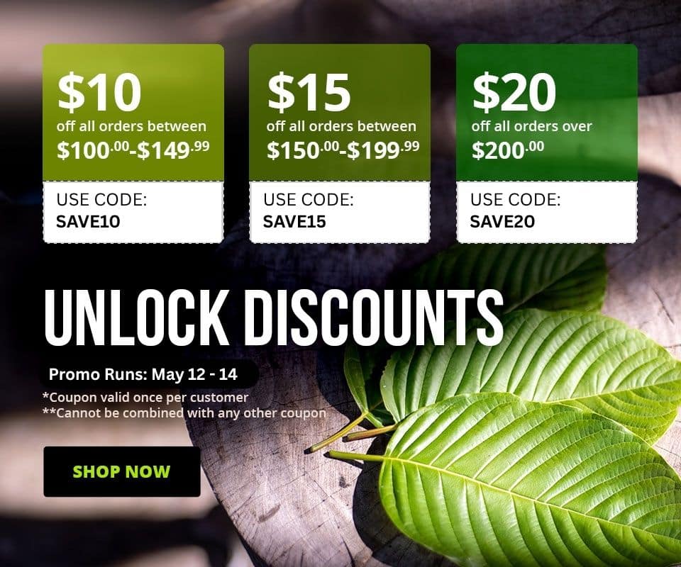 Use code SAVE10 orders $100-$149.99 to receive $10 off | code SAVE15 orders $150-$199.99 to receive $15 off | code SAVE20 orders $200+ to receive $20 off until May 14
