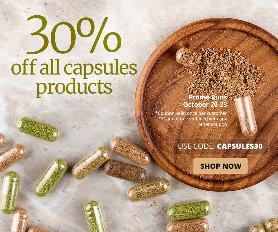 Use code CAPSULES30 at checkout to 30% off your order until Oct, 23.