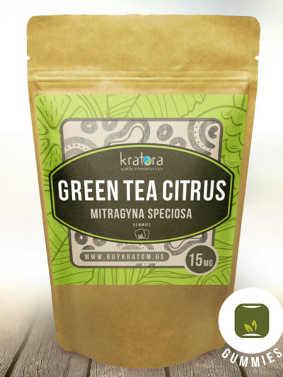 Green Tea Citrus kratom gummies