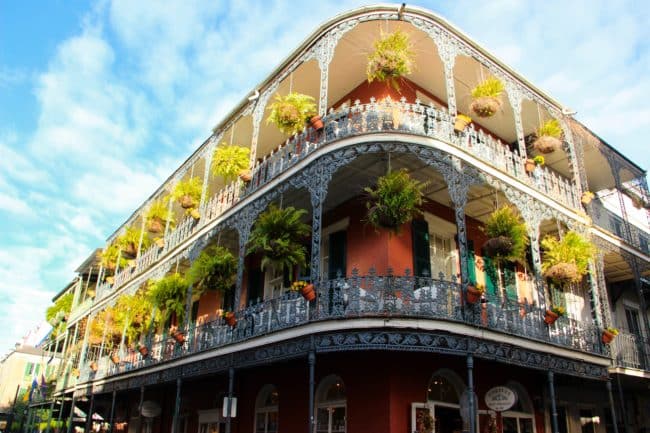 New Orleans French Quarter during the day 