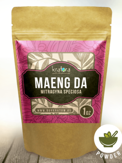 Pouch of Maeng da Mitragyna speciosa