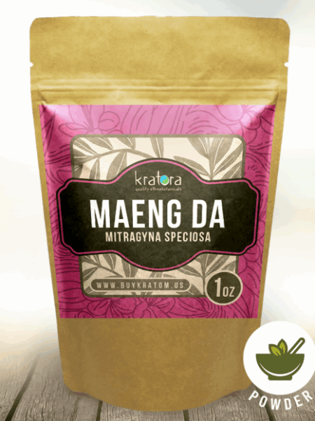 Pouch of Maeng da Mitragyna speciosa