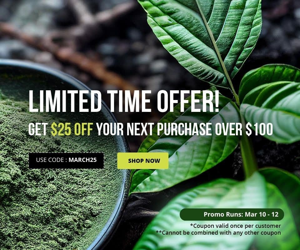 Enter code MARCH25 until Mar 12 to receive $25 off orders over $100